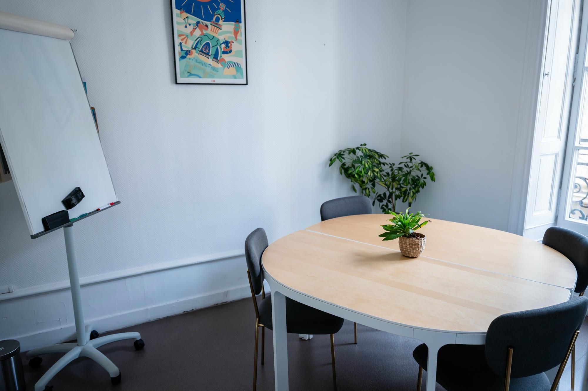 Location de salle pour une visioconférence à l'heure ou à la demi-journée à Nantes - Room rental for a video call by the hour or half day in Nantes