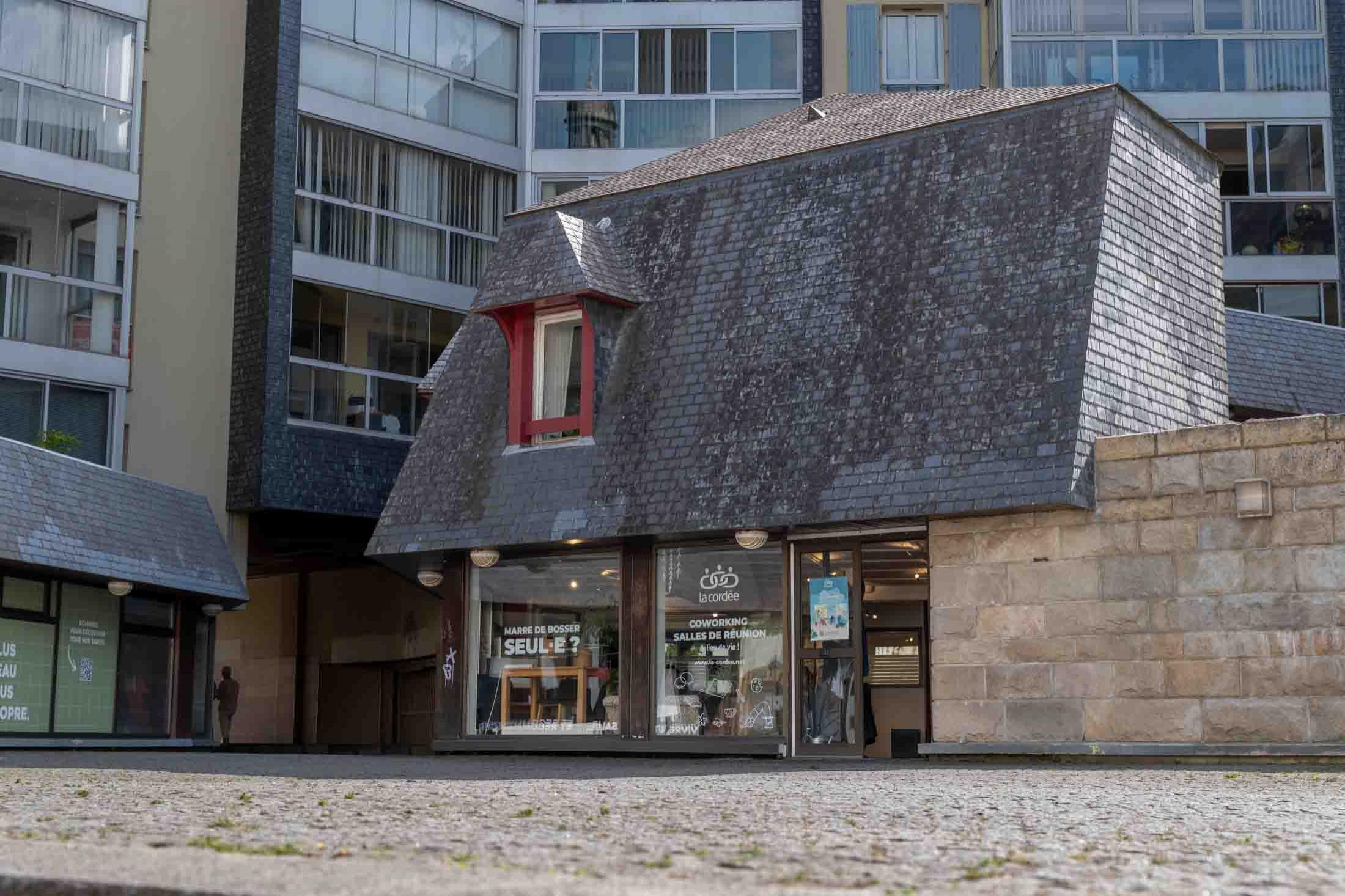 Vue extérieure de l'espace privatisable centre-ville de Rennes - Exterior view of the private event space in downtown Rennes