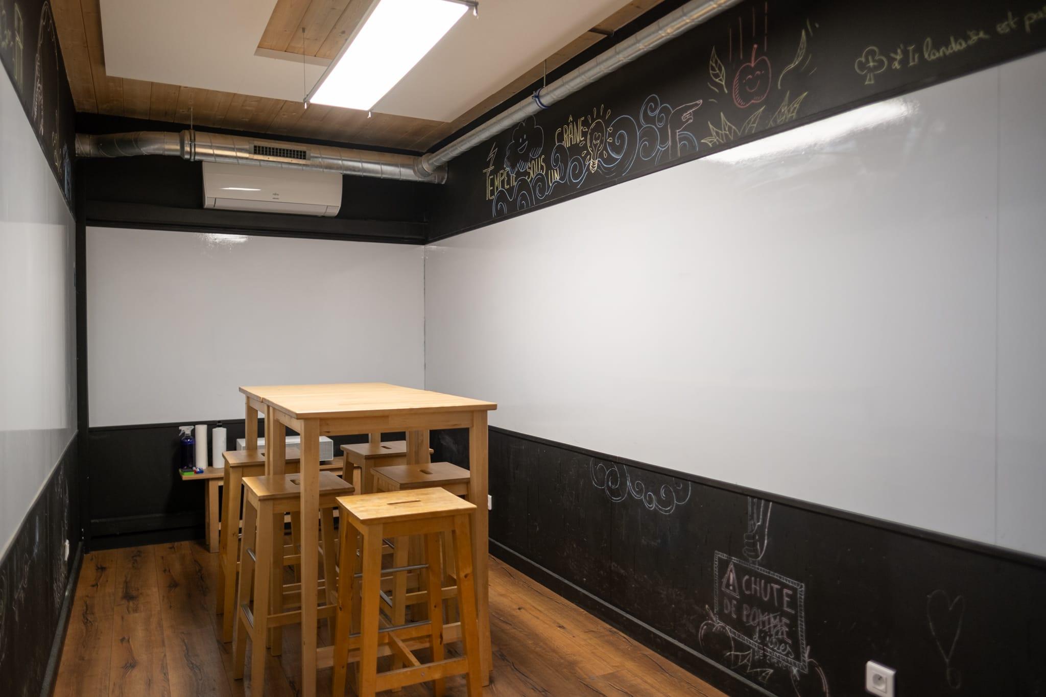 Salle de réunion 4 personnes Lyon 7 Jean Macé - Meeting room for 4 people, Lyon 7 Jean Macé