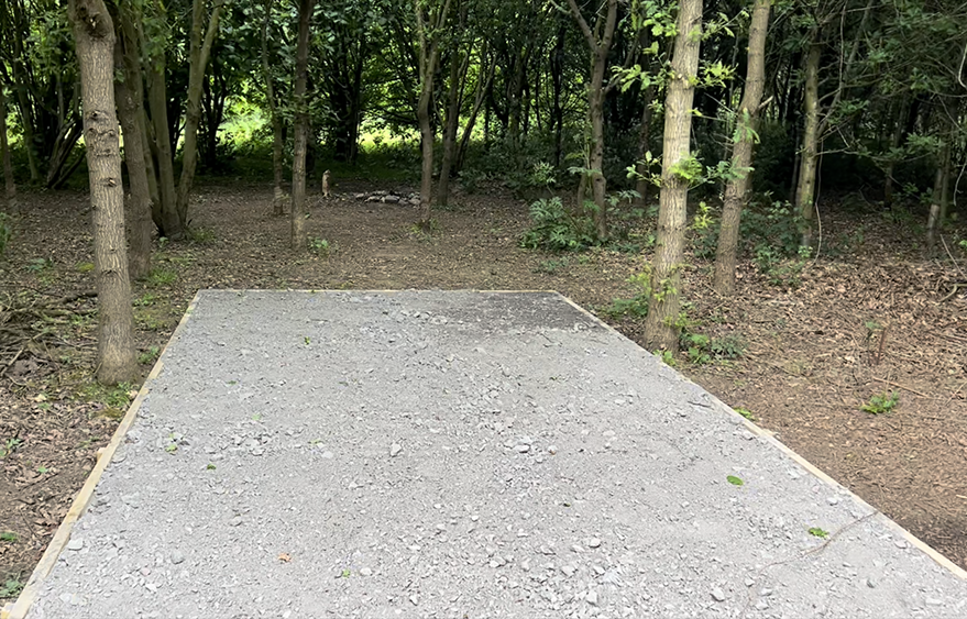Woodland Campervan Pitch amongst the trees - view 2